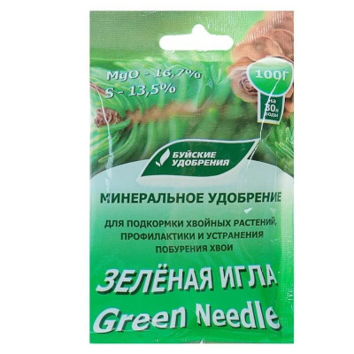 ВРУ д/хвойных 100г от побурения хвои Зеленая игла 5/20  БХЗ