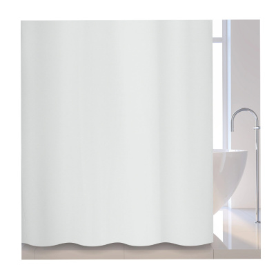 Штора для ванной комнаты Белая 100 % полиэстер+EVA, 180 х 180 см.