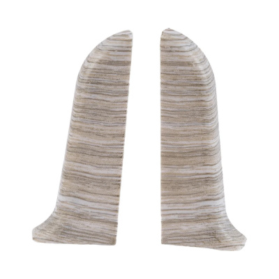 Угол для плинтуса К-П70 "Идеал Классик" Ясень серый / 253 торцевой (пара)