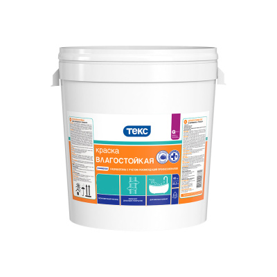 Краска в/д "универсал" влагостойкая 3 кг текс