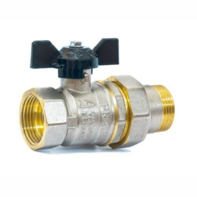 Кран шар. с американкой 3/4 г/ш бабочка Ду20 Ру40 LD Pride (12)