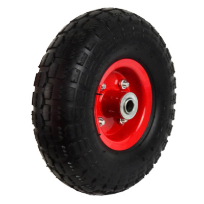 Колесо с симметр.металл.ступ. 250мм (16мм)  (3.50-4), (1804 ЛИТОЕ), ВСПЕНЕННЫЙ ПОЛИУРЕТАН