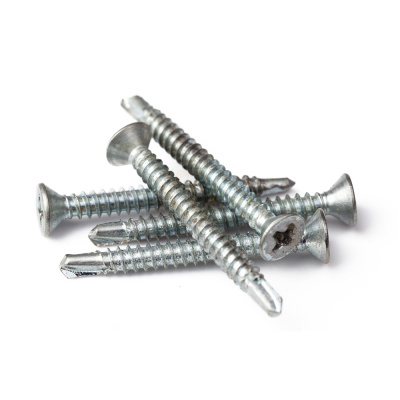 Саморез д/окон. профиля 3,9х35 потай, сверло, белый цинк