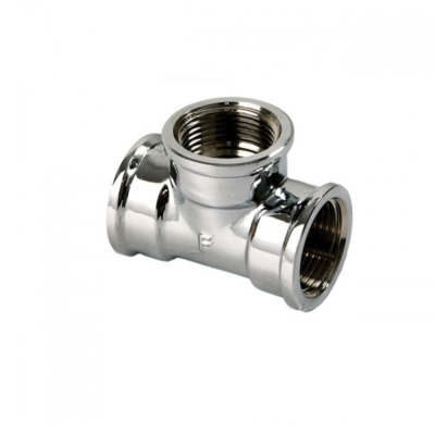 Тройник 1х3/4х1 г/г/г хром