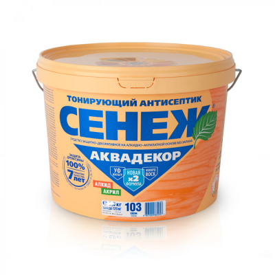 Антисептик тонирующий СЕНЕЖ АКВАДЕКОР Х2-103 (сосна)-2,5кг