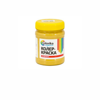 Колер-краска "Colorika Aqua" охра желтая 0,5 кг