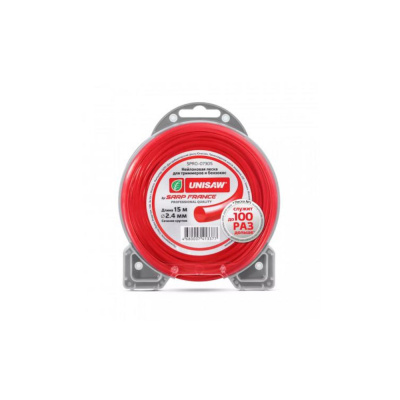 Леска триммерная 2.0мм 15м круглая Unisaw