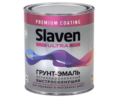 Грунт-эмаль Slaven ULTRA быстросохнущая белый RAL 9003 1,2кг