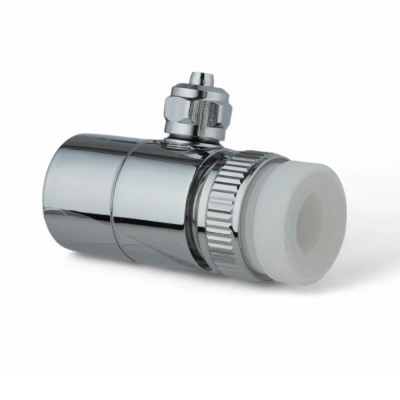 Подключение для шланга, дивертор 8мм., (тройник) от излива к аэратору, металл, хром DK-438А  