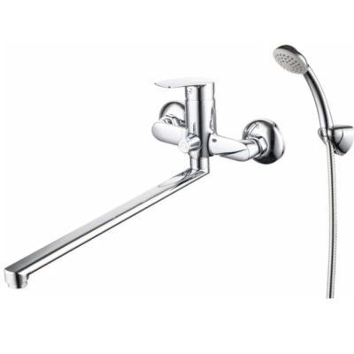 Смеситель для ванны с длинным изливом, Horizont, Milardo, HORSB02M10