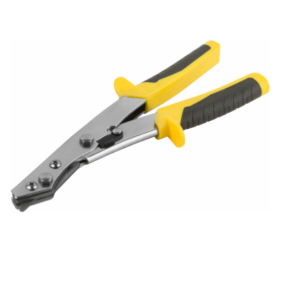 Ножницы по металлу просечные, усиленные лезвия, Профи, прорезиненные ручки  260 мм