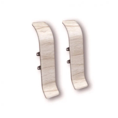 Угол для плинтуса 55мм "Идеал Классик" Клен белый / 267 соединительный										