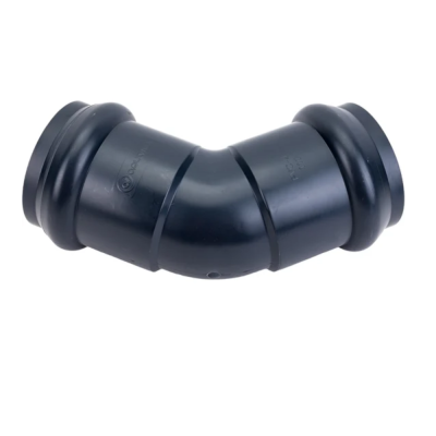 Отвод 110*45 двухраструбный (с кольцом) (20шт)