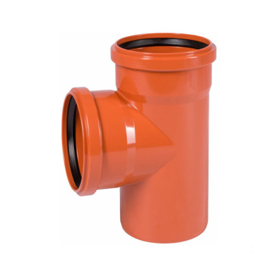 Тройник 200*200*87 ПВХ рыжий