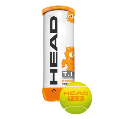 Мяч теннисный HEAD T.I.P Orange, арт.578123,уп.3 шт, фетр,нат.резина,желто-оранжевый