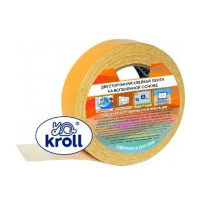 Лента двуст. вспен. 12/5, белая Kroll Special