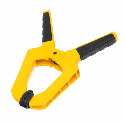 Струбцина клещеобразная, усиленная 100 х 80 мм, двухкомпонентные рукоятки// Denzel