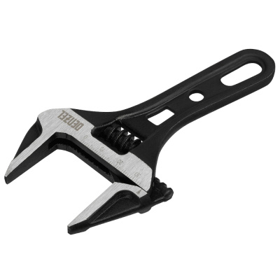 Ключ разводной 135 мм, CrV, кованый, укороченная рукоятка// Denzel