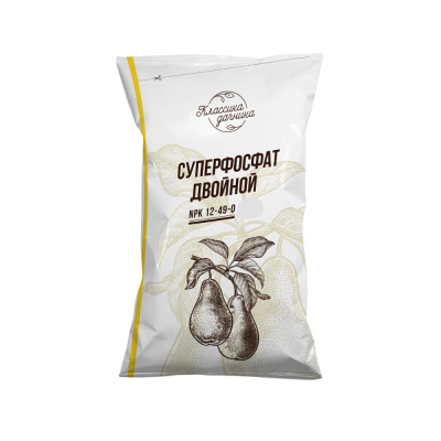 Суперфосфат двойн. азотосодер.1кг Классика дачника (NPК-12:49:0) 5/30/1050