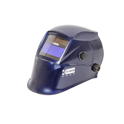 Маска сварщика КЕДР 8004487(СОБРАННАЯ) "К-202 PRIME", синяя