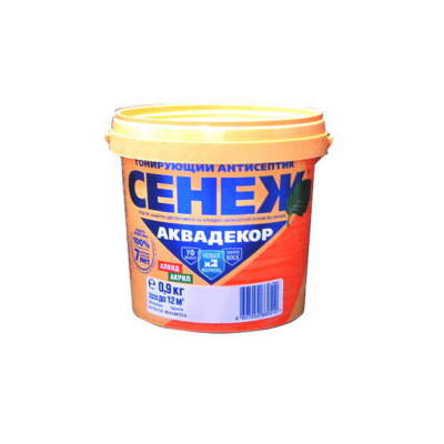 Антисептик тонирующий СЕНЕЖ АКВАДЕКОР Х2-106 (орегон)-0,9кг