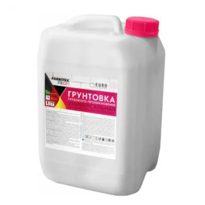 Грунтовка акриловая гл.проникновения TIEFGRUNT 3 кг FARBITEX ПРОФИ 6шт