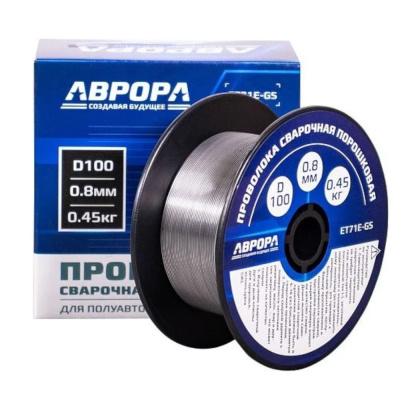 Проволока порошковая E71T-GS d 0.8мм 0.45кг D100 NO GAS