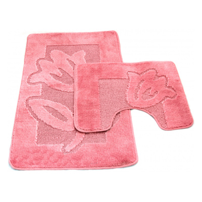 Набор ковриков д/ванной Zalel  2 пр. 55х85 (розовый)