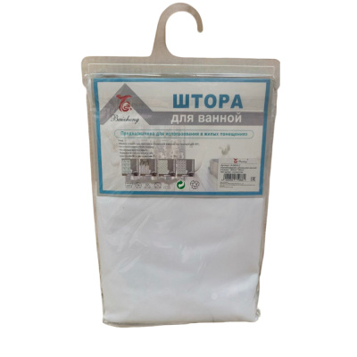 Штора для ванной 180см х 180см, полиэстер, арт.A-093X-3