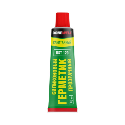 Герметик DONEWELL 40мл санитарный прозрачный