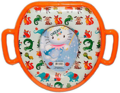Детская накладка на унитаз "BossBaby" мягкая с ручками/ассорти Т" 103-532