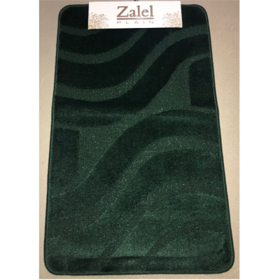 Набор ковриков 2 предмета (ванна, туалет) Zalel 60*100,50*60 D.GREEN (темно-зеленый)