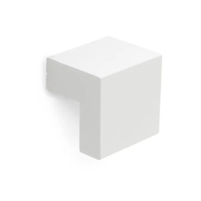 Ручка-кнопка 16мм белый матовый