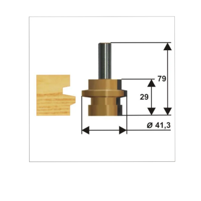 Фреза комб. универсальная ф41,3х29мм хв 12мм