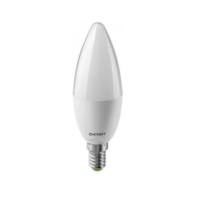 Лампа светодиодная  LED 10вт Е14 белый матовая 4000к Онлайт