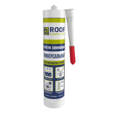 Герметик силиконовый универсальный Roof Complect беcцветный (260мл.)
