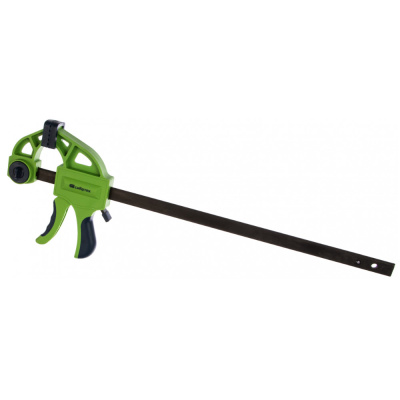 Струбцина F-образная, быстрозажимная, 300х70х540 мм,пласт.корпус,фиксатор,двухкомп. рук-ка// Сибртех