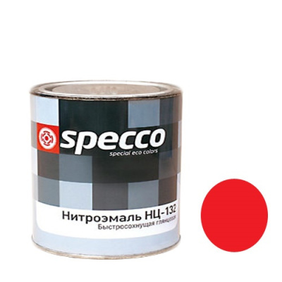 Эмаль НЦ-132КП "Specco" красная 0,8 кг