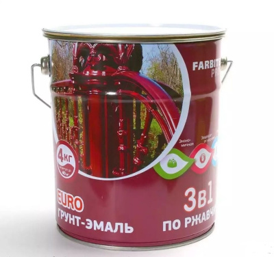 Грунт-эмаль по ржавчине(4кг) шоколадный OLECOLOR