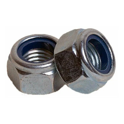 Гайка со стопорным кольцом М30, цинк, DIN 985
