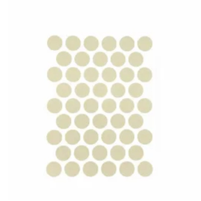 Заглушка самоклеящаяся, D13 мм, Кремовый, с текстурой минерала (Kr 7031), 117 шт.
