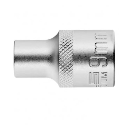 Головка торцевая, 9 мм, 12-гранная, CrV, под квадрат 1/2", хромированная// Stels