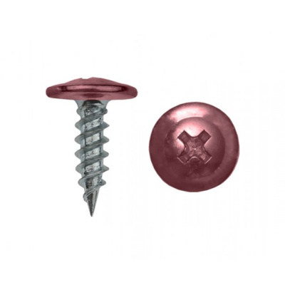 Саморез ММ 4,2х16 RAL3005 винно-красный (30шт)