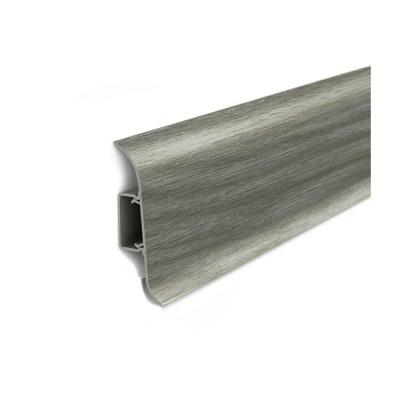 Плинтус напольный с центральной планкой 70мм 2,2м "Идеал Классик", Дуб пепельный 210