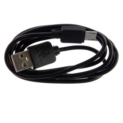 USB кабель microUSB длинный штекер 1 м черный