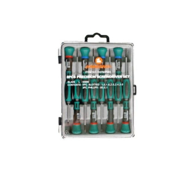 Набор отверток для точной механики 50 мм шлиц 1.0-3.0  и крест PH#0.00-1, 8 предметов