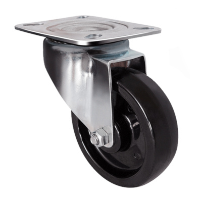 Колесо термостойкое фенольное поворотное   80 мм ( EM 01 BKB 80 )