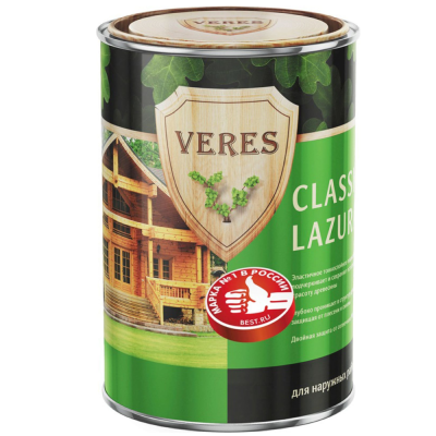 Пропитка КЛАССИК ЛАЗУРА №8 ДУБ ТЕМНЫЙ 2,7 л "VERES"