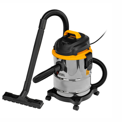 Пылесос строительный SVC15, 1200 Вт, бак 15 л, шланг 2 м// Denzel