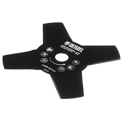 Диск для триммера, 230 х 25,4 толщина 1,6 мм, 4 лезвия// Denzel